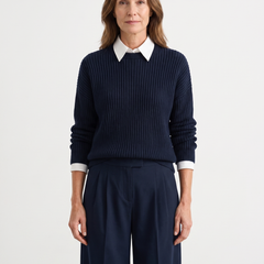 Mercedes Women's Faux-Layered Knit Top & Trouser Set