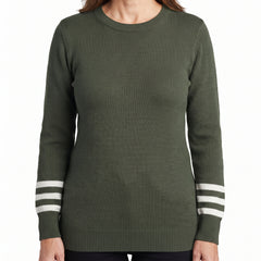 Gloria-Elsa Women's Striped-Cuff Ribbed Knit Sweater