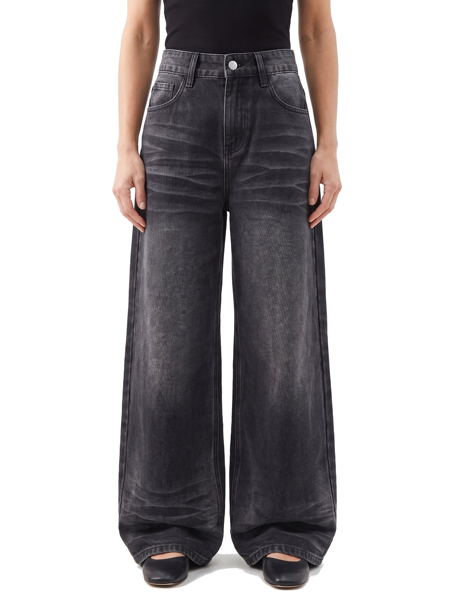 Lydia-Renata | Women's Baggy Wide-Leg Denim Palazzo Pants