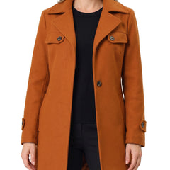 Elsa-Mabel Women's Longline Wool Trench Coat