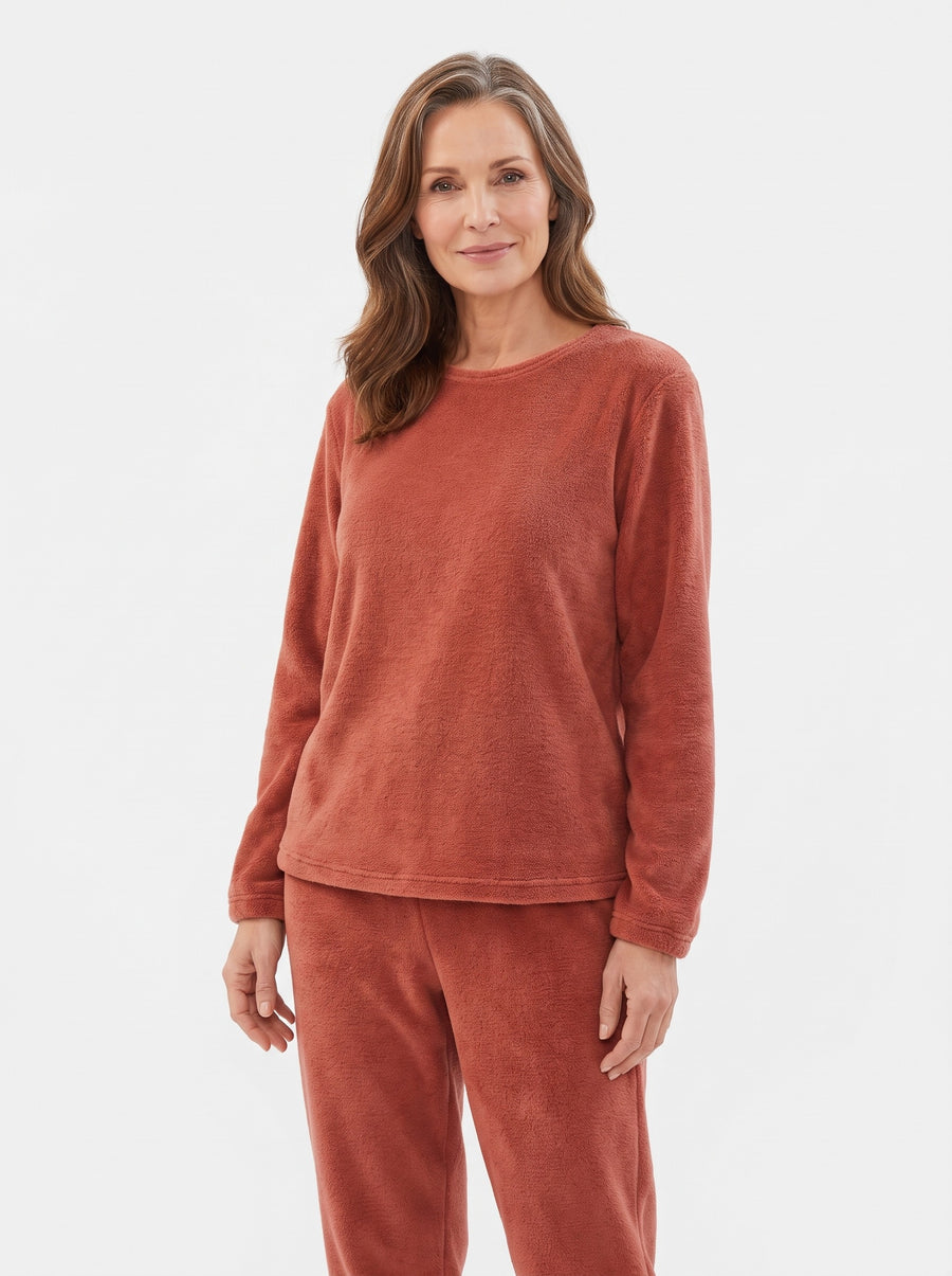 Lucille-Patricia | Women's Fleece Pajama Set