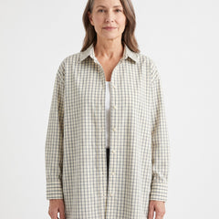 Nella-Madeline checked oversized shirt hero