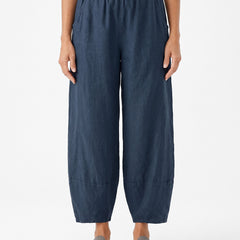 Ursula-Greta Women's Relaxed Wide-Leg Pocket Pants