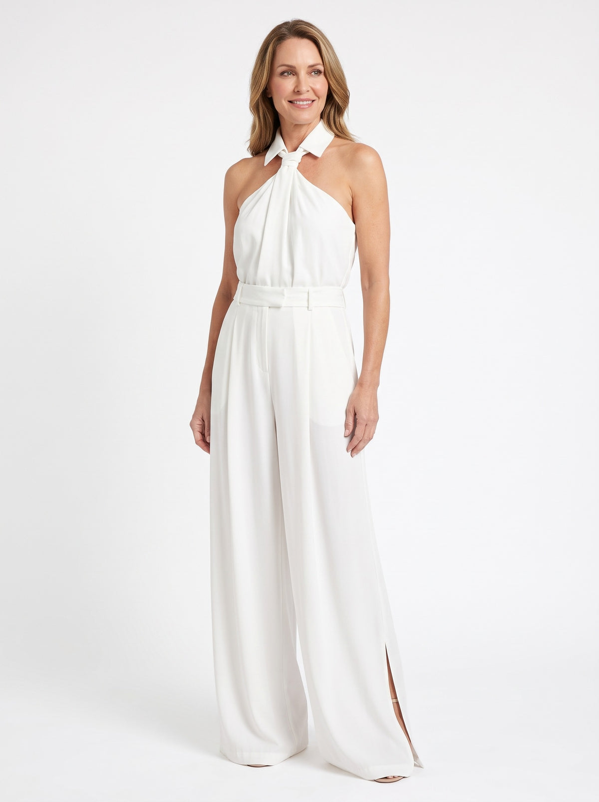 Cordelia Women's Halter-Neck Wide-Leg Jumpsuit
