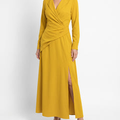 Patricia Women's Wrap Maxi Dress with Side Slit hero image