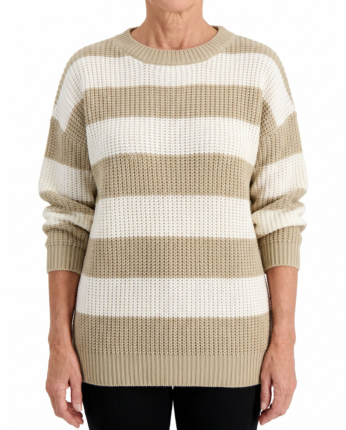 Henrietta Women's Relaxed Striped Sweater hero image