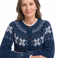 Zelda Women's Fair Isle Button-Front Cardigan