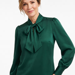 Tamara Women's Satin-Feel Tie-Neck Blouse hero