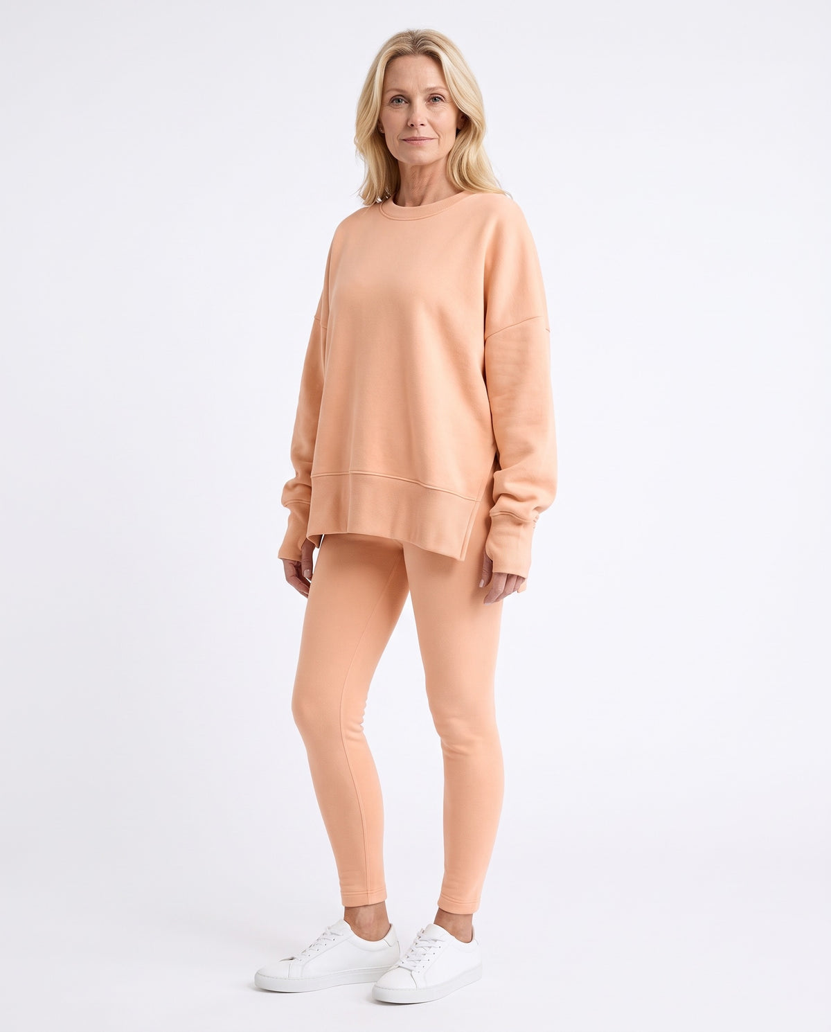 Maureen oversized fleece sweatshirt and leggings set hero
