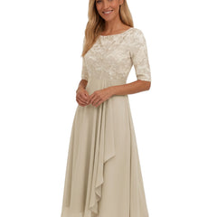 Dorothea Women's Lace Bodice Midi Dress