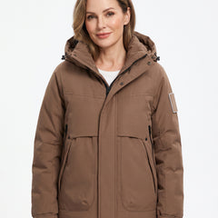 Miriam Women's Quilted Puffer Coat with Hood hero image