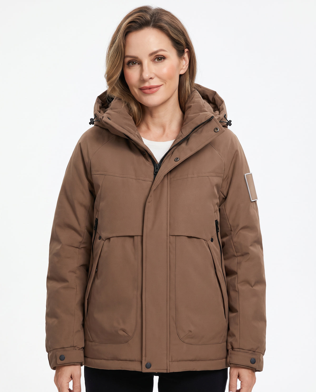 Miriam Women's Quilted Puffer Coat with Hood hero image