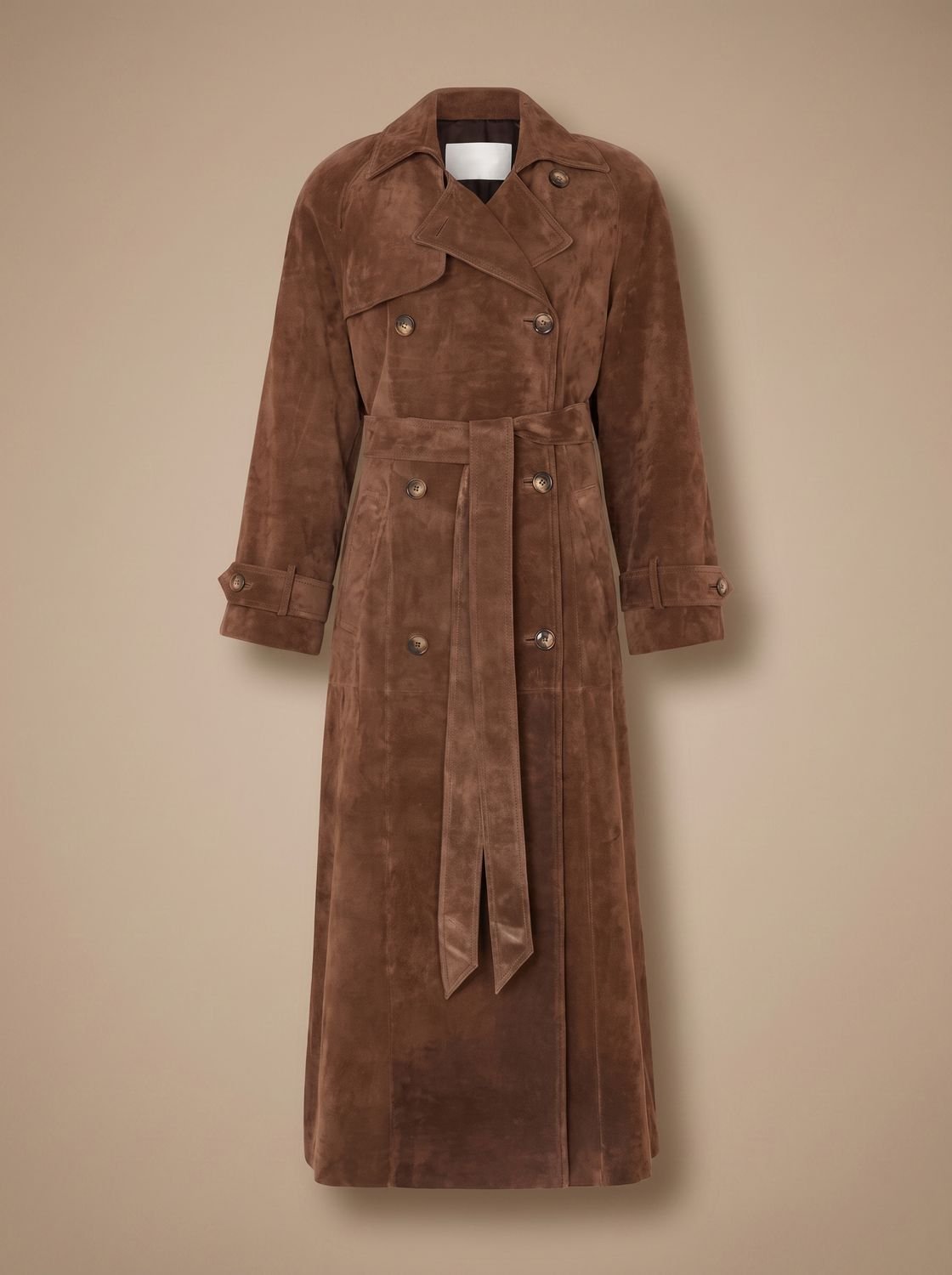 Zelda-Virginia | Women's Belted Lapel Long Trench Coat