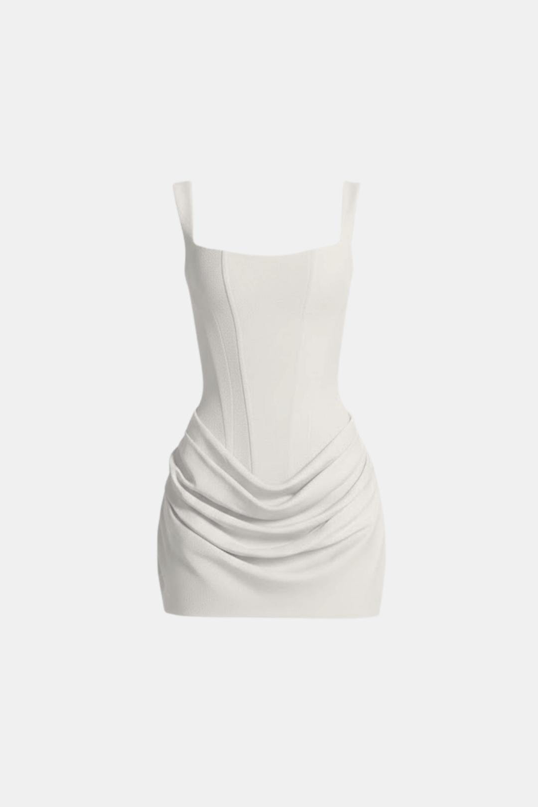 Hazel | Women's Boned Bodice Cowl Mini Dress
