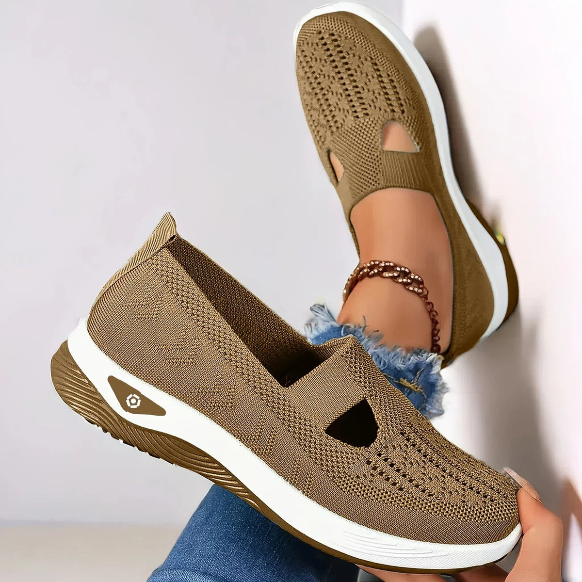Roberta | Women's Breathable Slip-On Walking Sneakers