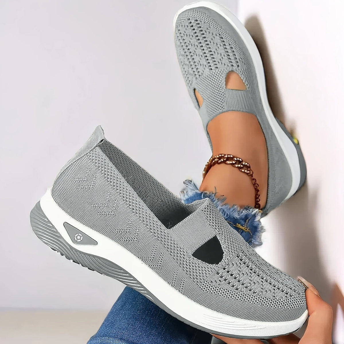 Roberta | Women's Breathable Slip-On Walking Sneakers