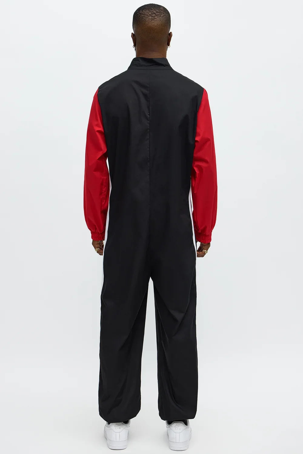 Genevieve-Beatrix | Women's Checkered Zip-Front Racing Jumpsuit