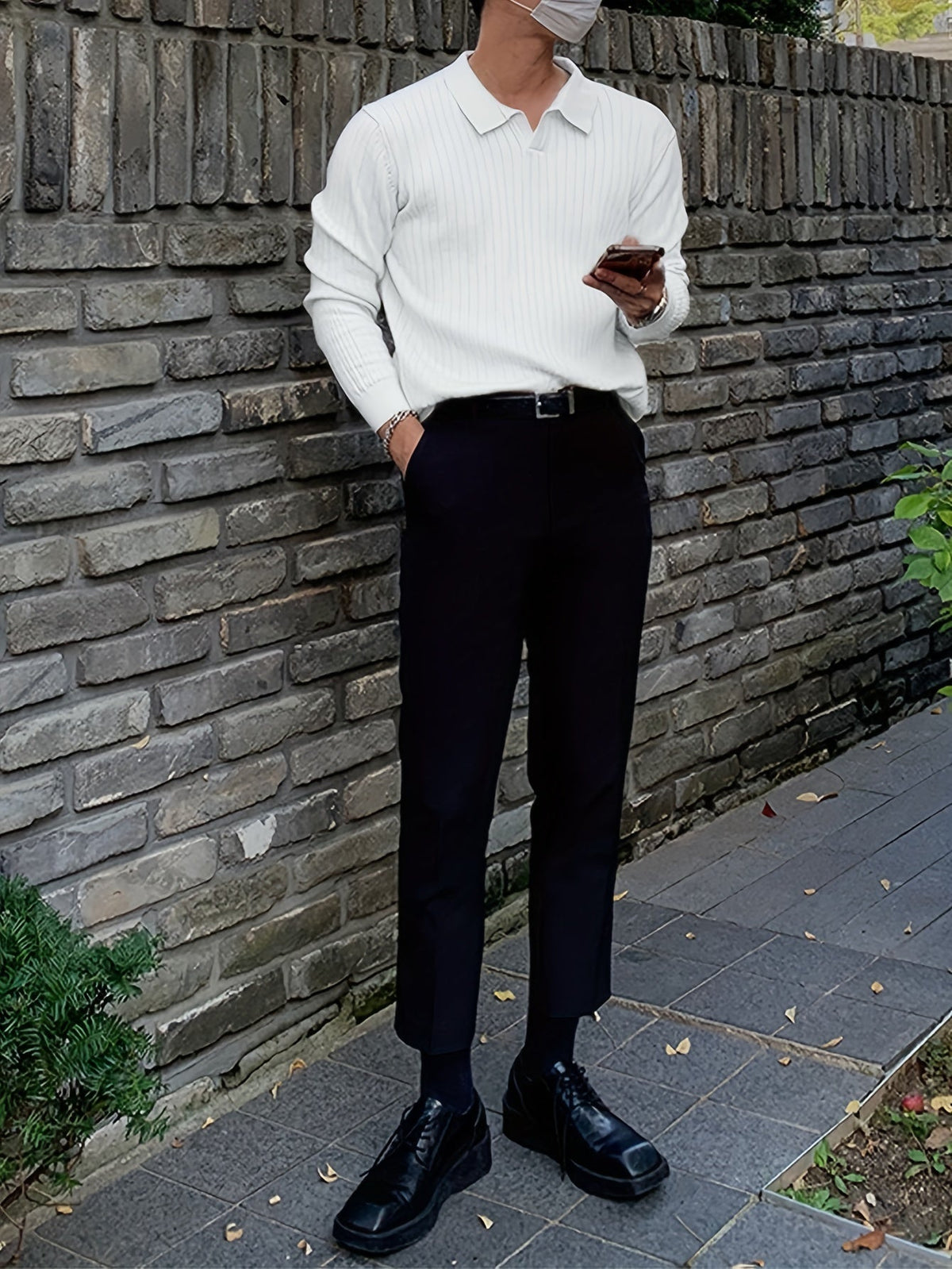 Iris-Rhea | Women's Collared V-Neck Knit Sweater