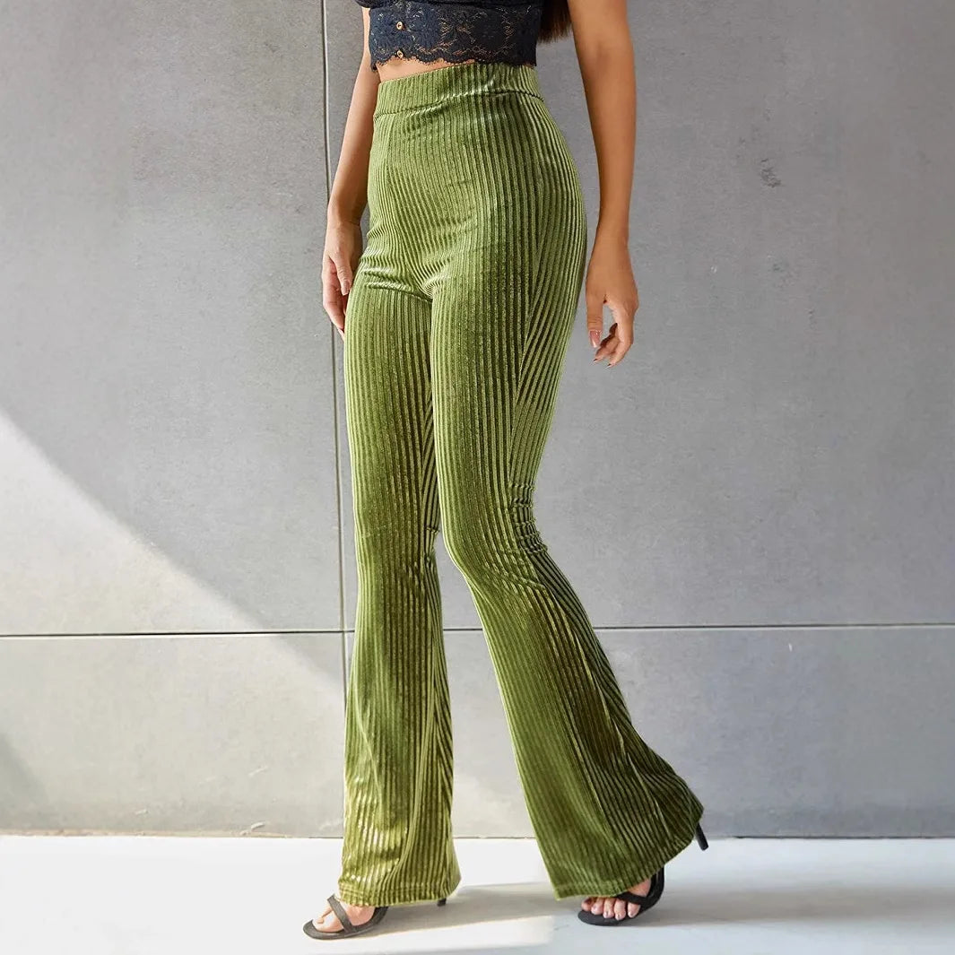 Celeste | Women's Corduroy High-Waist Flare Pants