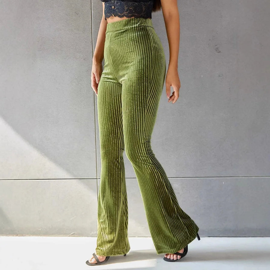 Celeste | Women's Corduroy High-Waist Flare Pants