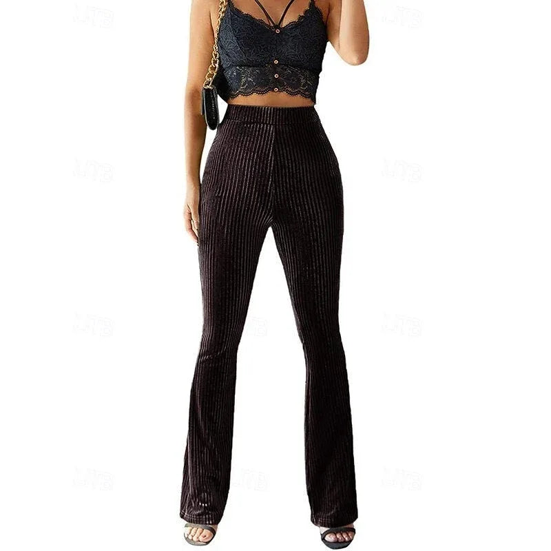 Celeste | Women's Corduroy High-Waist Flare Pants