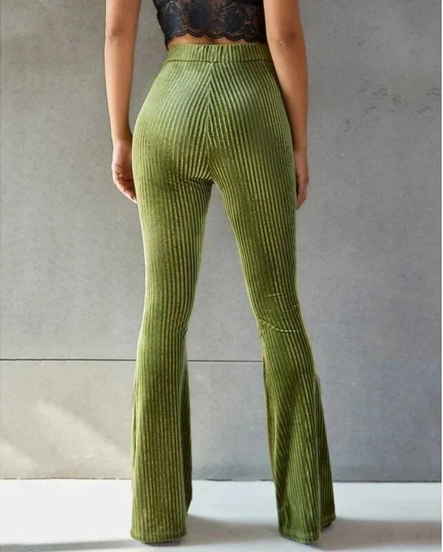 Celeste | Women's Corduroy High-Waist Flare Pants