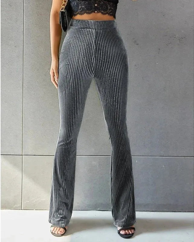 Celeste | Women's Corduroy High-Waist Flare Pants