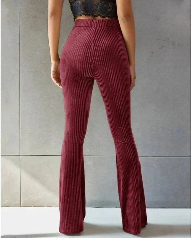 Celeste | Women's Corduroy High-Waist Flare Pants