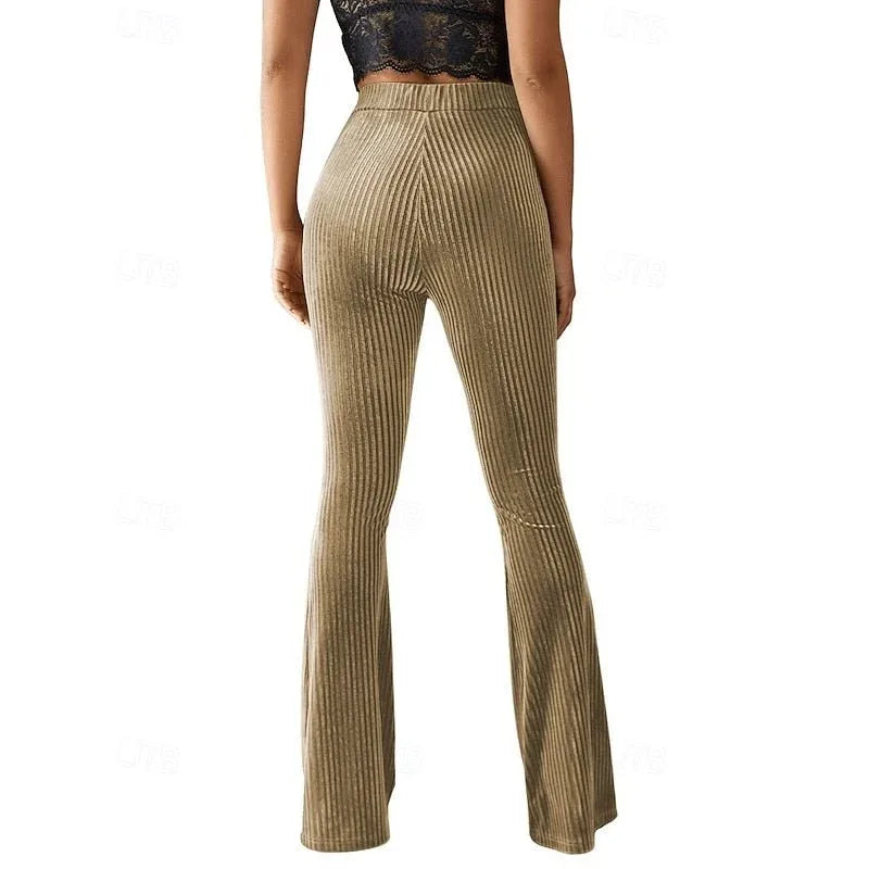 Celeste | Women's Corduroy High-Waist Flare Pants