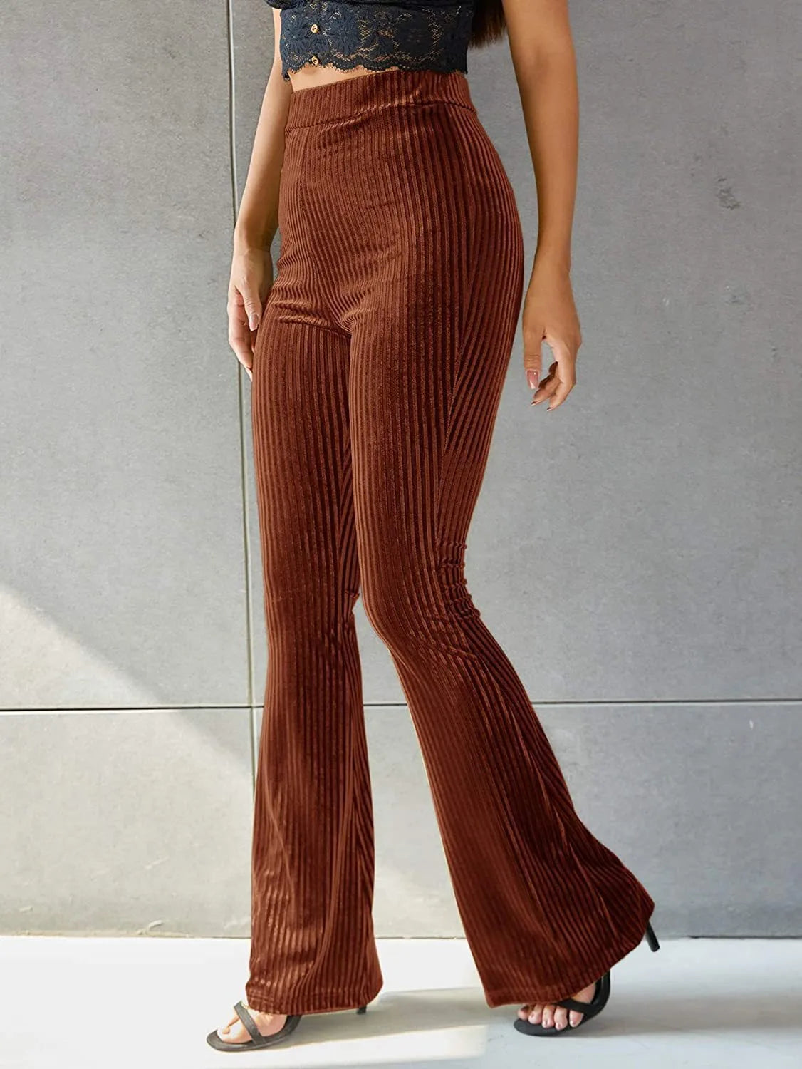Celeste | Women's Corduroy High-Waist Flare Pants