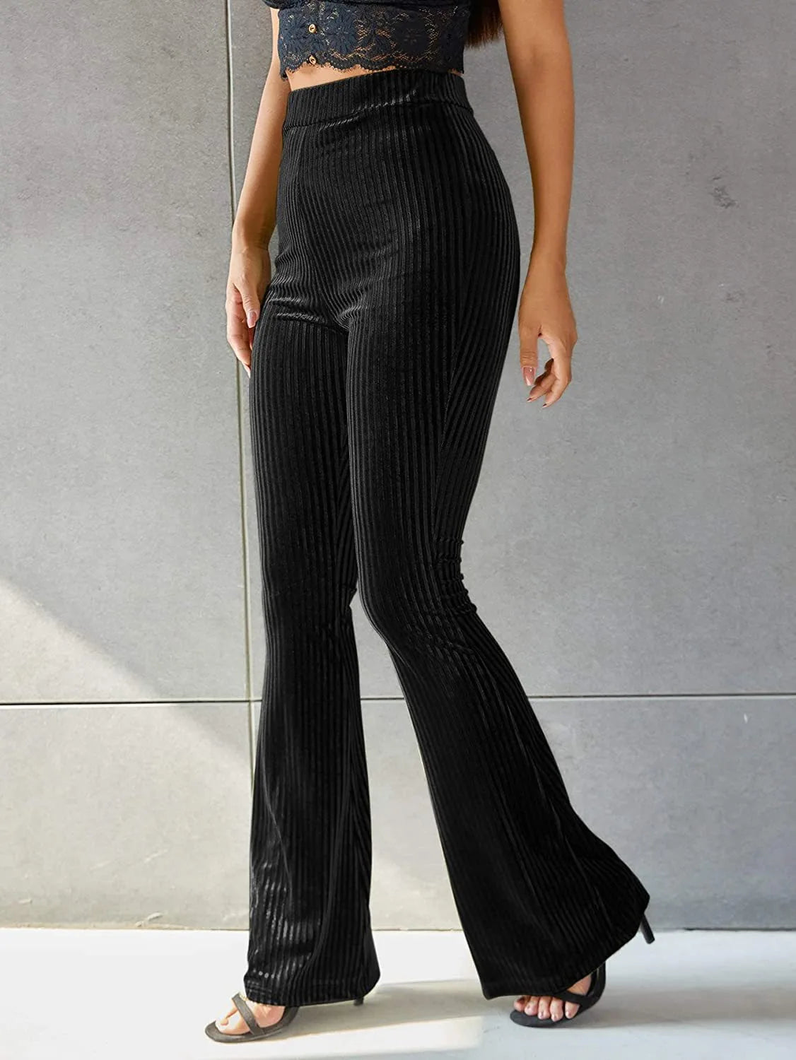 Celeste | Women's Corduroy High-Waist Flare Pants