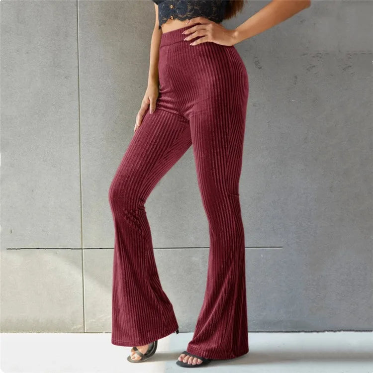 Celeste | Women's Corduroy High-Waist Flare Pants