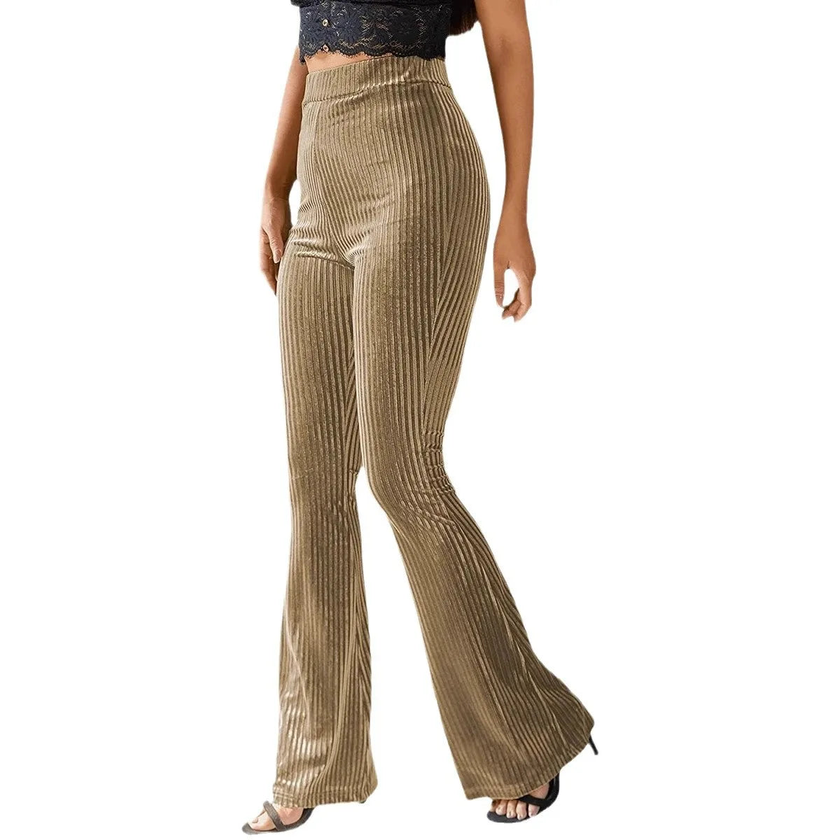 Celeste | Women's Corduroy High-Waist Flare Pants
