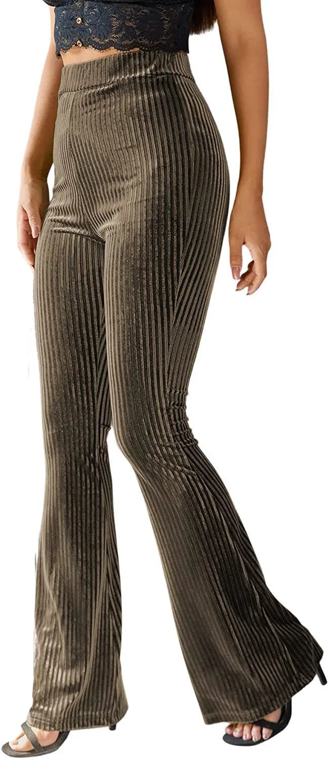 Celeste | Women's Corduroy High-Waist Flare Pants