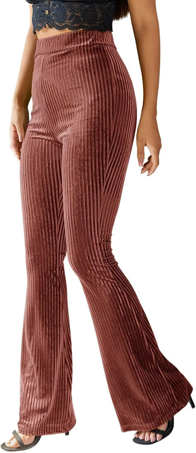 Celeste | Women's Corduroy High-Waist Flare Pants