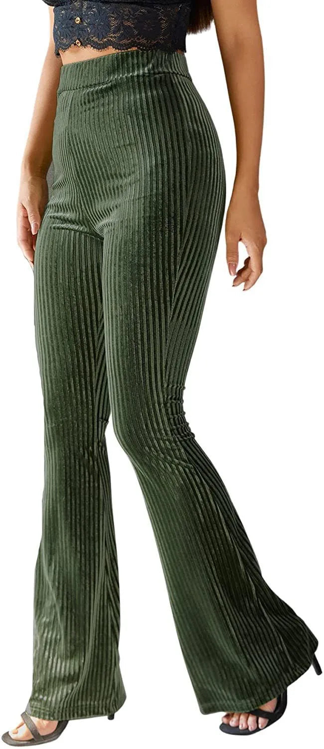 Celeste | Women's Corduroy High-Waist Flare Pants