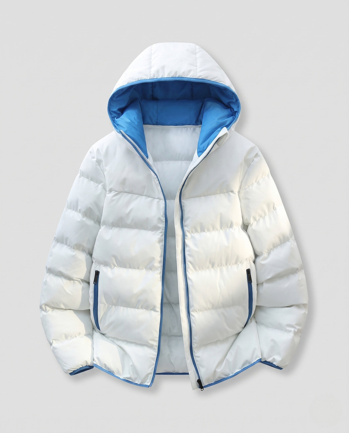 Verna-Lillian | Women's Cropped Quilted Jacket with Contrast Hood