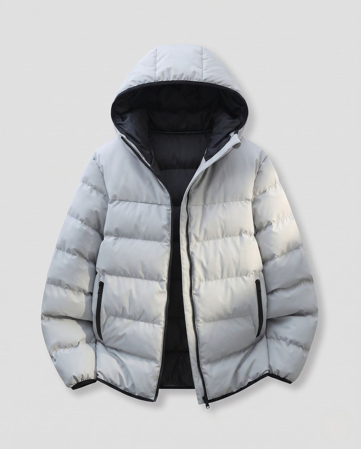 Verna-Lillian | Women's Cropped Quilted Jacket with Contrast Hood
