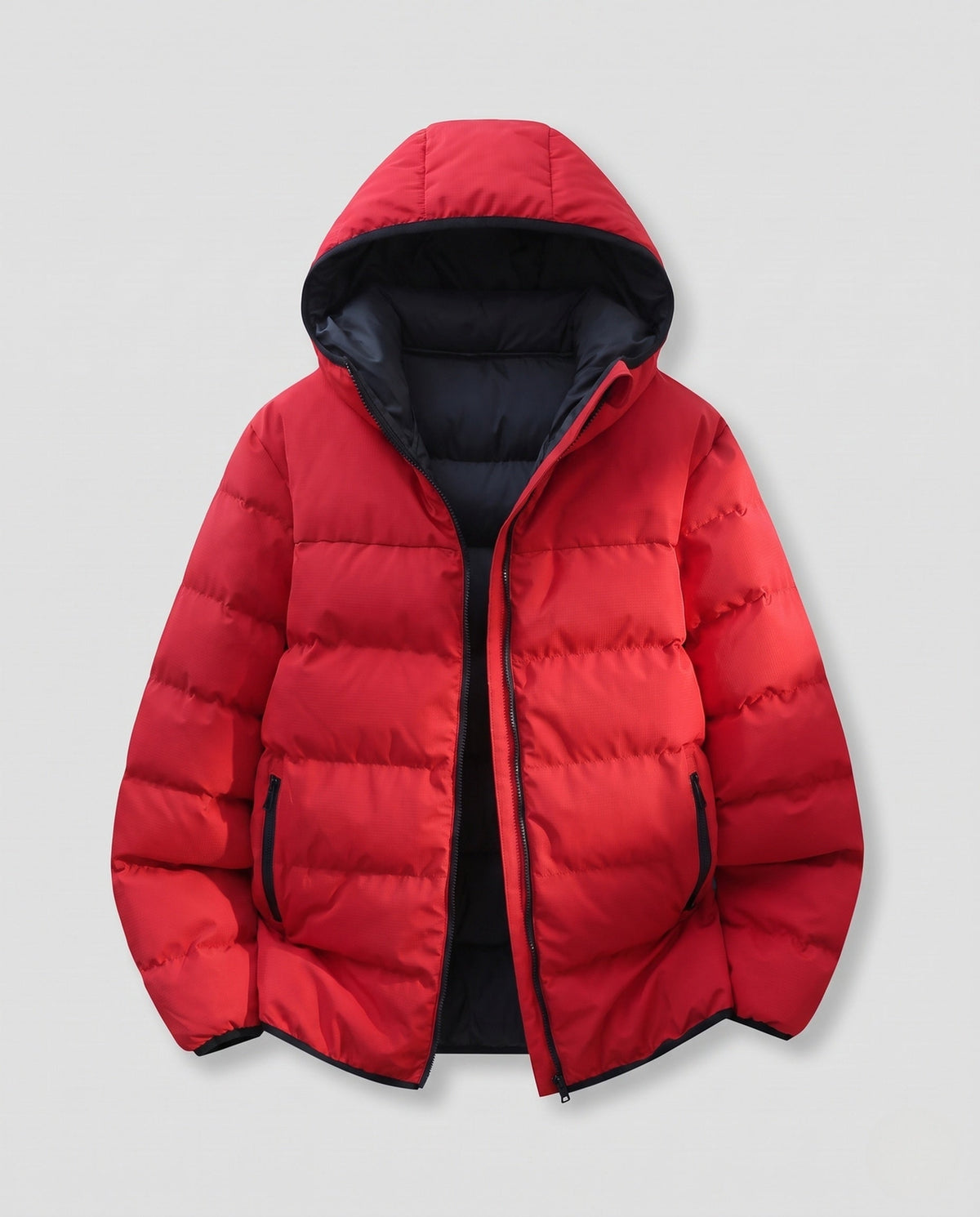 Verna-Lillian | Women's Cropped Quilted Jacket with Contrast Hood