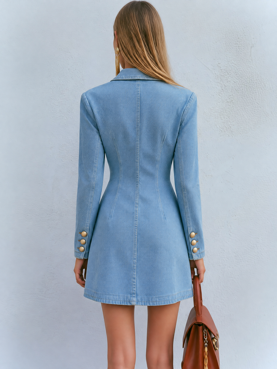 Tamara-Cordelia | Women's Denim Blazer Mini Dress