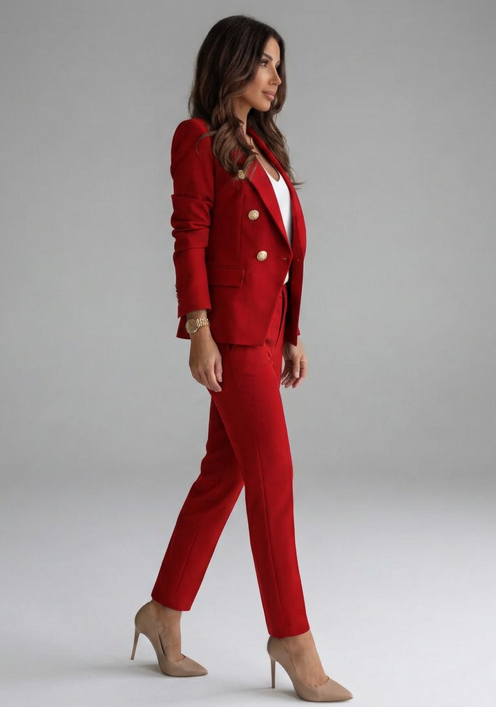 Martha | Women's Double-Breasted Blazer Set with Tailored Trousers