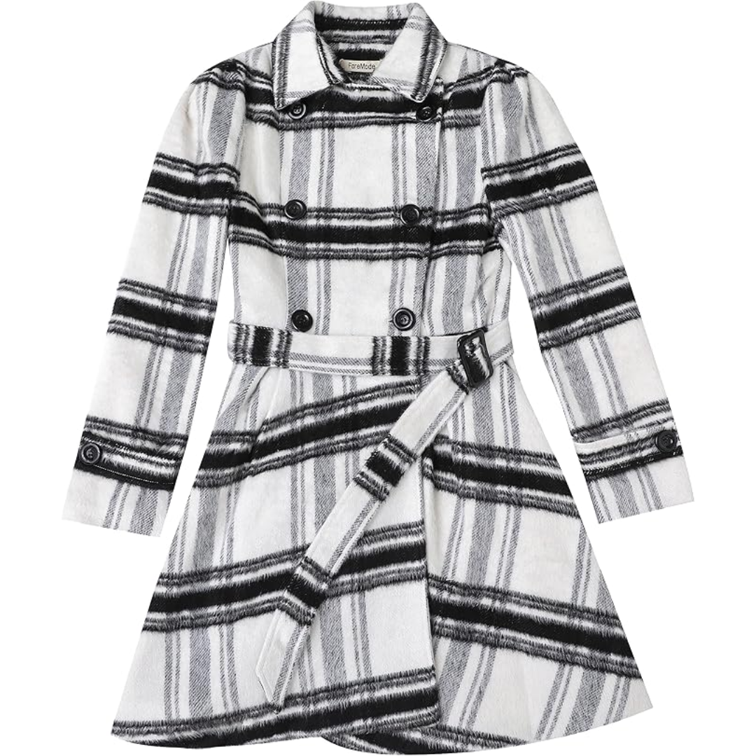 Mercedes | Women's Double-Breasted Flared-Skirt Coat