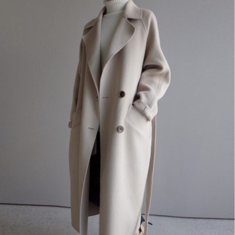 Gwendolyn | Women's Double-Breasted Wool Trench Coat