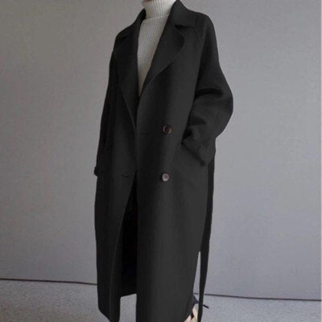 Gwendolyn | Women's Double-Breasted Wool Trench Coat