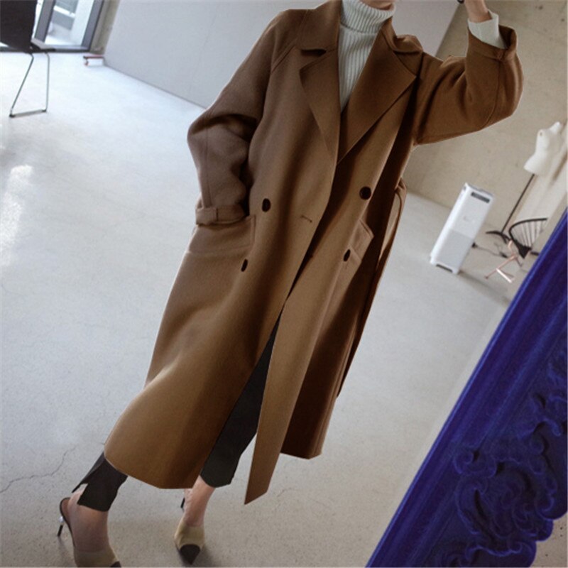 Gwendolyn | Women's Double-Breasted Wool Trench Coat