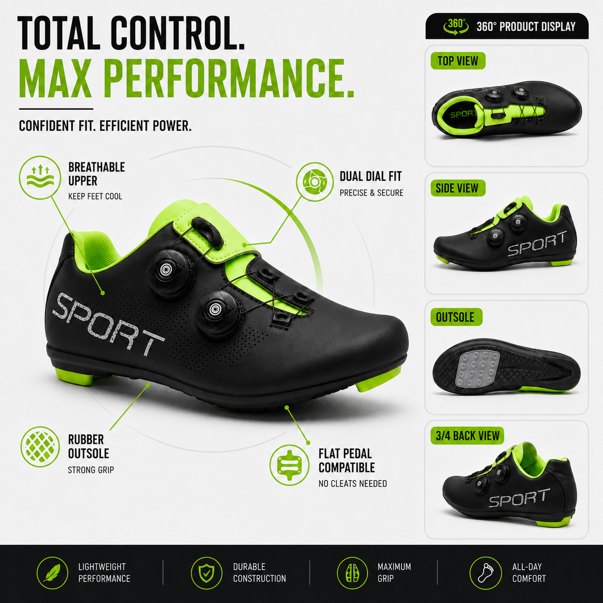 Erna | Women's Dual-Dial Mountain Bike Shoes