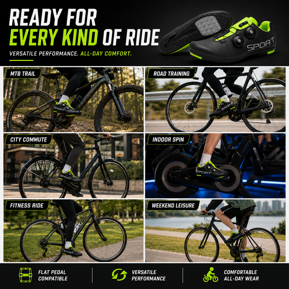 Erna | Women's Dual-Dial Mountain Bike Shoes