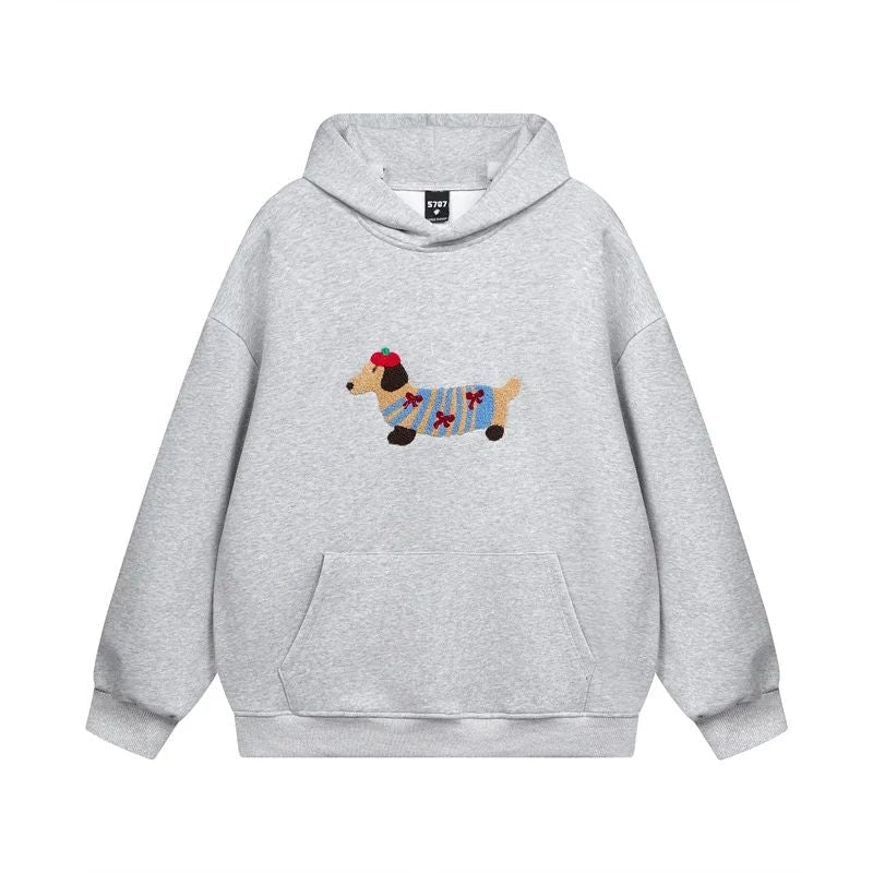 Hazel-Judith | Women's Embroidered Dachshund Hoodie