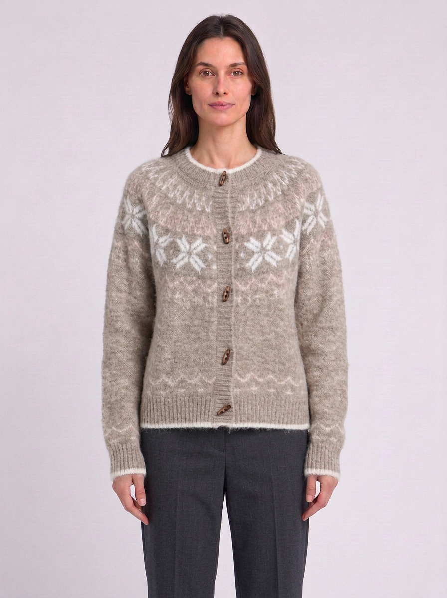 Zelda | Women's Fair Isle Button-Front Cardigan