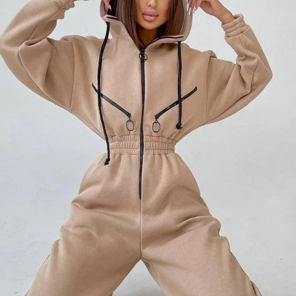 Gwendolyn-Harriet | Women's Fitted Long-Sleeve Stretch Maxi Dress
